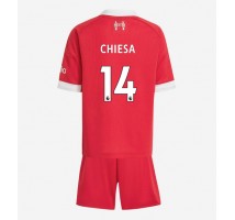 Liverpool Federico Chiesa #14 Koszulka Podstawowa dzieci 2025-26 Krótki Rękaw (+ krótkie spodenki)